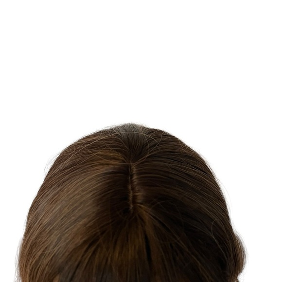 26 Inch Chocolate Brown to blonde Balayage Wavy Wig with bangs for daily… - Picture 5 of 10